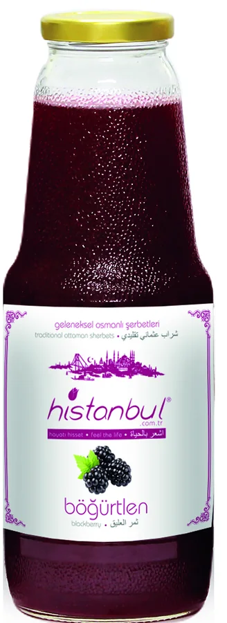 histanbul blackberry sherbet, 1 l glass bottle